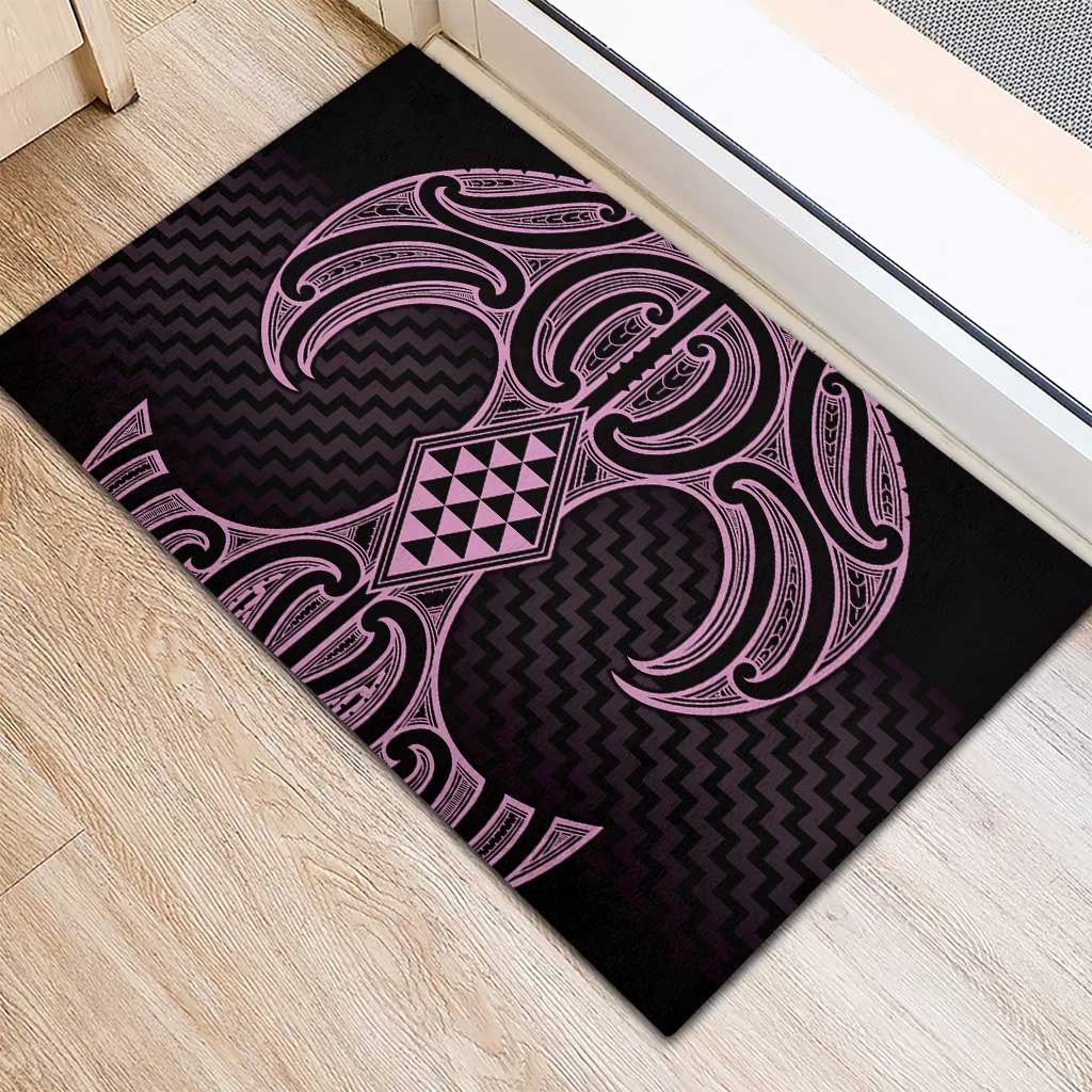 Mawhero Maori Ta Moko Poutama Art Rubber Doormat LT9 - Polynesian Pride