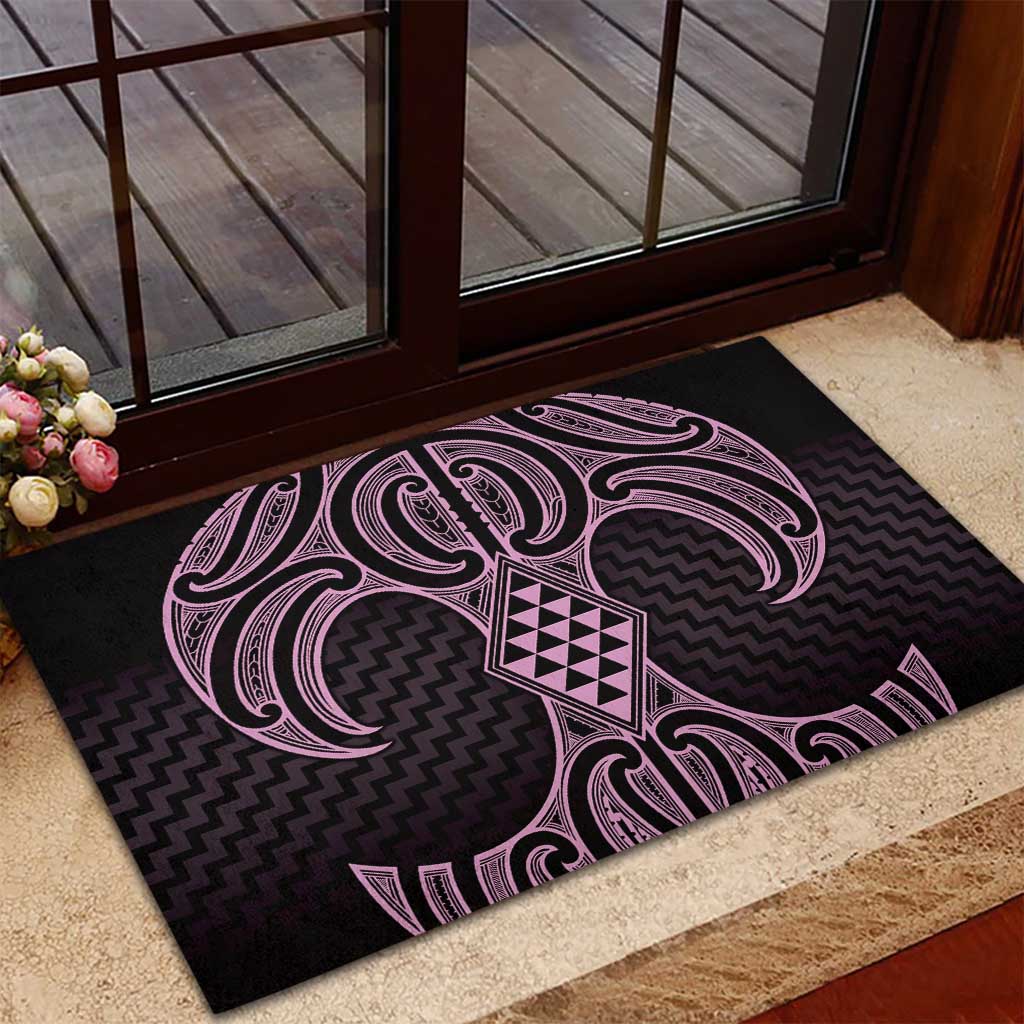 Mawhero Maori Ta Moko Poutama Art Rubber Doormat LT9 - Polynesian Pride