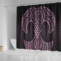 Mawhero Maori Ta Moko Poutama Art Shower Curtain
