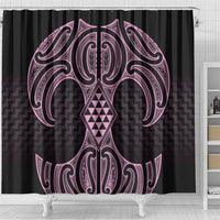 Mawhero Maori Ta Moko Poutama Art Shower Curtain