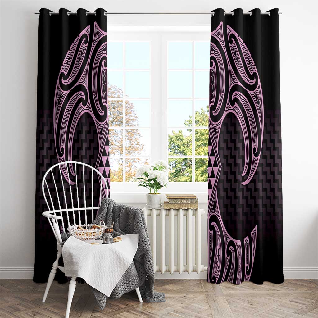 Mawhero Maori Ta Moko Poutama Art Window Curtain