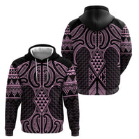 Mawhero Maori Ta Moko Poutama Art Zip Hoodie