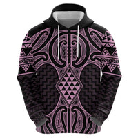 Mawhero Maori Ta Moko Poutama Art Zip Hoodie