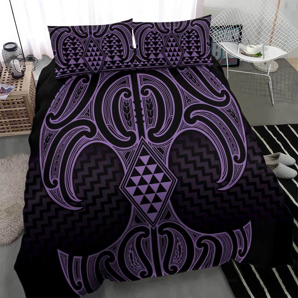 Waiporoporo Maori Ta Moko Poutama Art Bedding Set