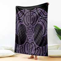 Waiporoporo Maori Ta Moko Poutama Art Blanket