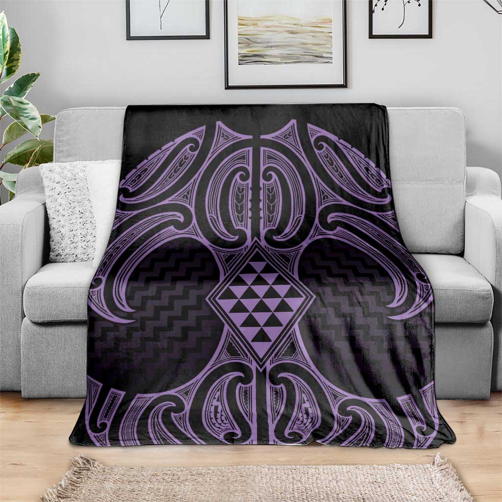Waiporoporo Maori Ta Moko Poutama Art Blanket