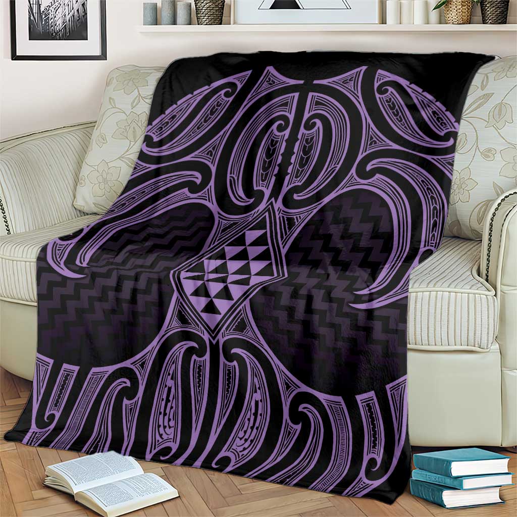 Waiporoporo Maori Ta Moko Poutama Art Blanket