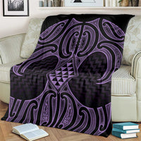 Waiporoporo Maori Ta Moko Poutama Art Blanket