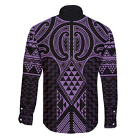 Waiporoporo Maori Ta Moko Poutama Art Family Matching Long Sleeve Bodycon Dress and Hawaiian Shirt LT9 - Polynesian Pride