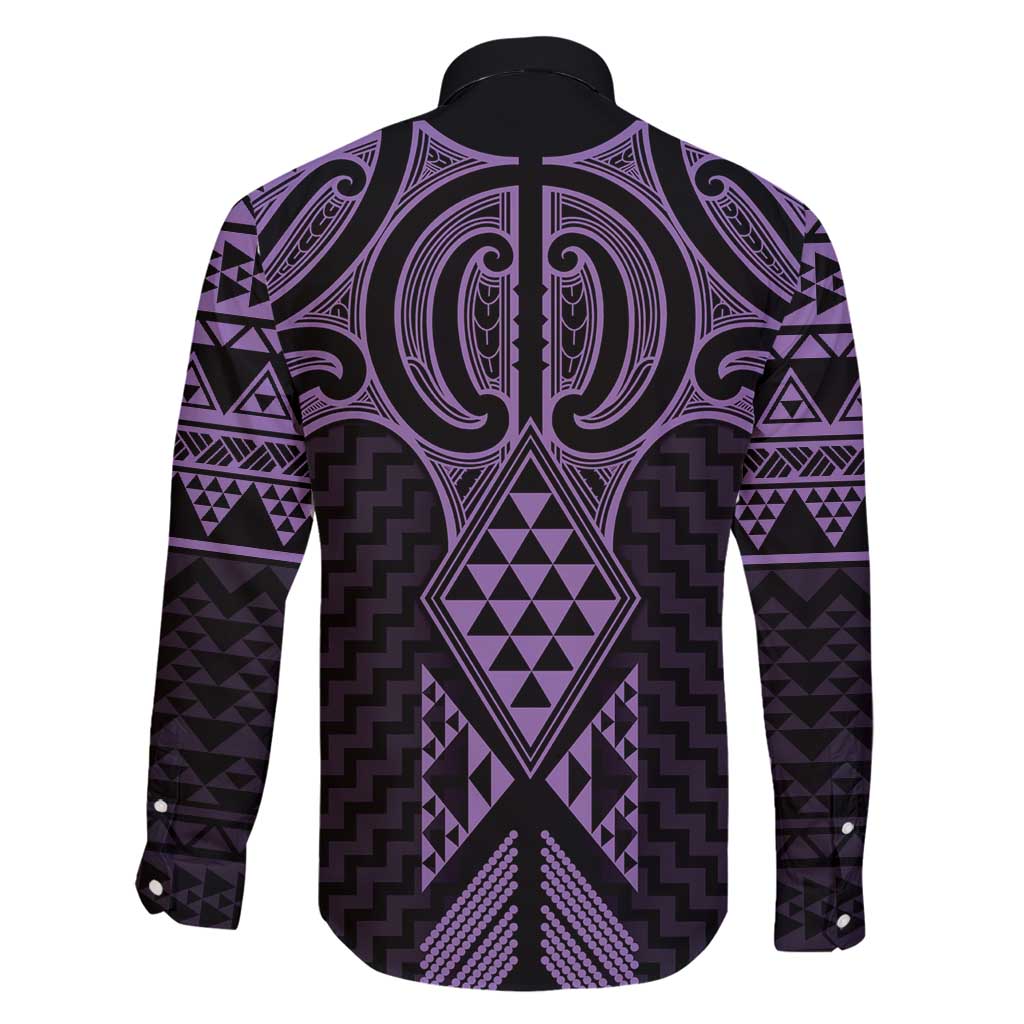 Waiporoporo Maori Ta Moko Poutama Art Family Matching Mermaid Dress and Hawaiian Shirt LT9 - Polynesian Pride