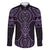 Waiporoporo Maori Ta Moko Poutama Art Family Matching Off The Shoulder Long Sleeve Dress and Hawaiian Shirt