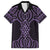 Waiporoporo Maori Ta Moko Poutama Art Family Matching Off Shoulder Short Dress and Hawaiian Shirt