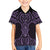Waiporoporo Maori Ta Moko Poutama Art Family Matching Off Shoulder Short Dress and Hawaiian Shirt