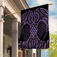 Waiporoporo Maori Ta Moko Poutama Art Garden Flag