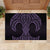 Waiporoporo Maori Ta Moko Poutama Art Rubber Doormat
