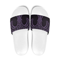 Waiporoporo Maori Ta Moko Poutama Art Slide Sandals - Polynesian Pride