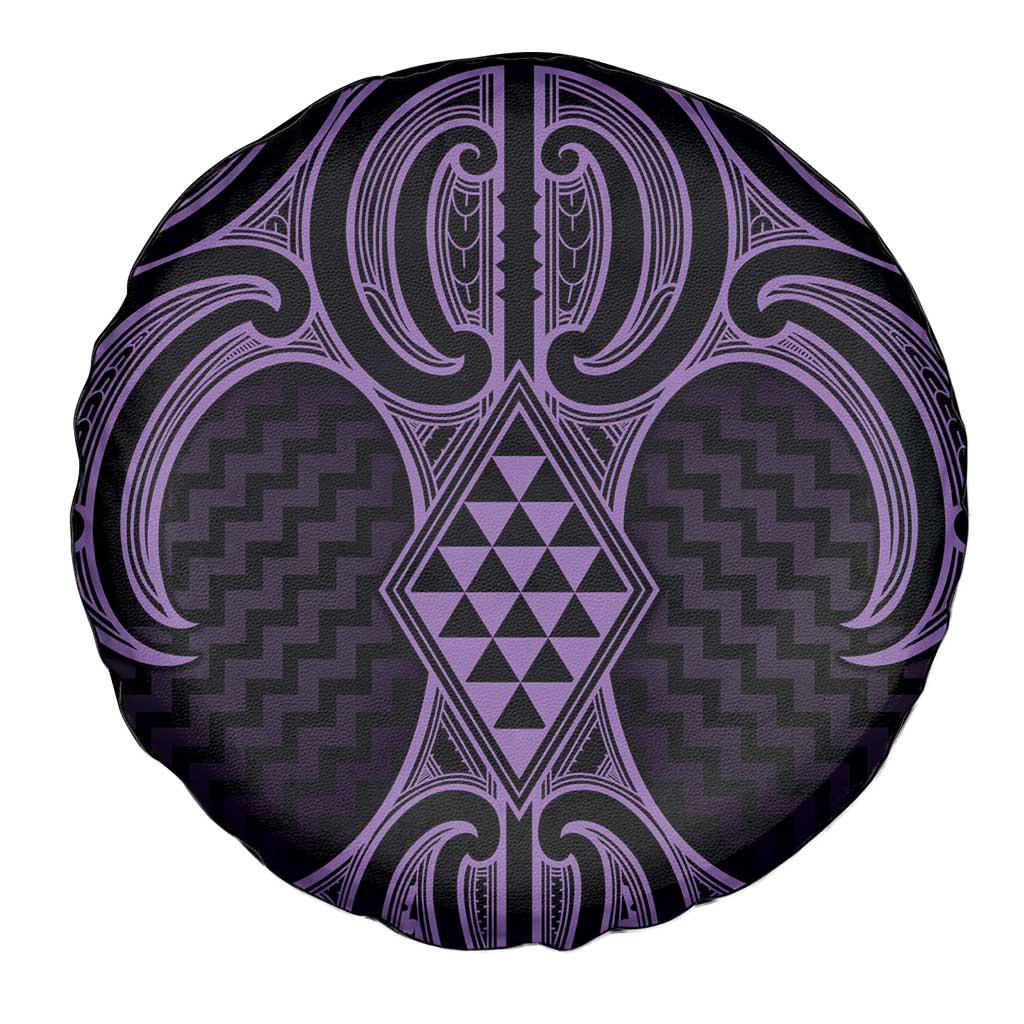 Waiporoporo Maori Ta Moko Poutama Art Spare Tire Cover