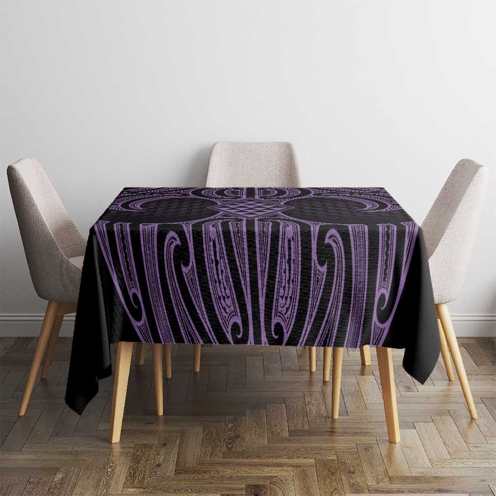 Waiporoporo Maori Ta Moko Poutama Art Tablecloth