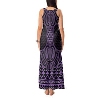 Waiporoporo Maori Ta Moko Poutama Art Tank Maxi Dress