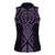 Waiporoporo Maori Ta Moko Poutama Art Women Sleeveless Polo Shirt