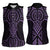 Waiporoporo Maori Ta Moko Poutama Art Women Sleeveless Polo Shirt