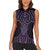 Waiporoporo Maori Ta Moko Poutama Art Women Sleeveless Polo Shirt