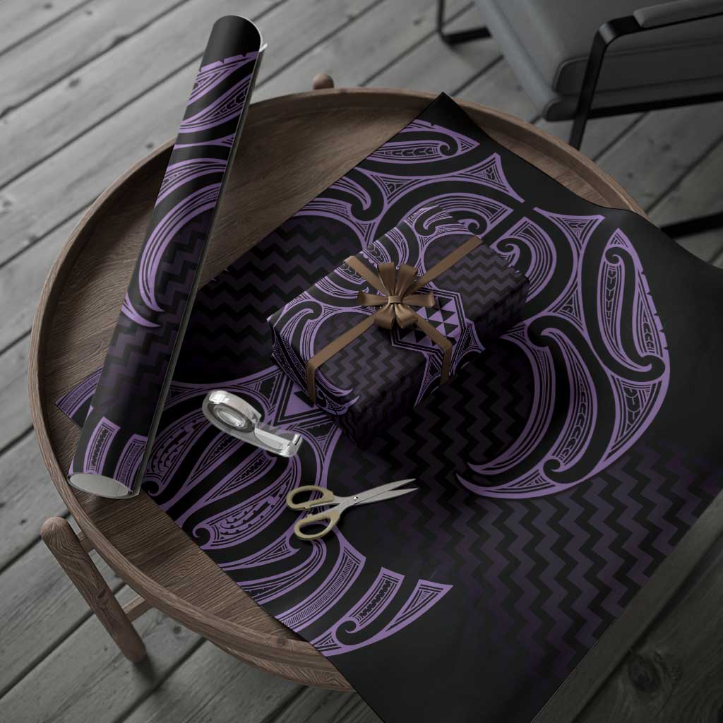 Waiporoporo Maori Ta Moko Poutama Art Wrapping Paper - Polynesian Pride