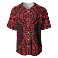 Whero Maori Ta Moko Poutama Art Baseball Jersey