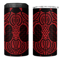 Whero Maori Ta Moko Poutama Art 4 in 1 Can Cooler Tumbler