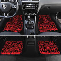Whero Maori Ta Moko Poutama Art Car Mats
