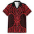 Whero Maori Ta Moko Poutama Art Family Matching Off Shoulder Short Dress and Hawaiian Shirt