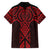 Whero Maori Ta Moko Poutama Art Family Matching Off Shoulder Short Dress and Hawaiian Shirt