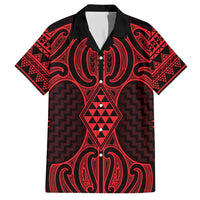Whero Maori Ta Moko Poutama Art Hawaiian Shirt