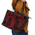 Whero Maori Ta Moko Poutama Art Leather Tote Bag