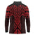 Whero Maori Ta Moko Poutama Art Long Sleeve Polo Shirt