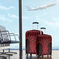 Whero Maori Ta Moko Poutama Art Luggage Cover LT9 - Polynesian Pride
