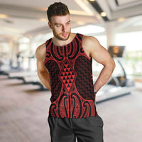 Whero Maori Ta Moko Poutama Art Men Tank Top