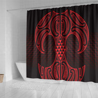 Whero Maori Ta Moko Poutama Art Shower Curtain