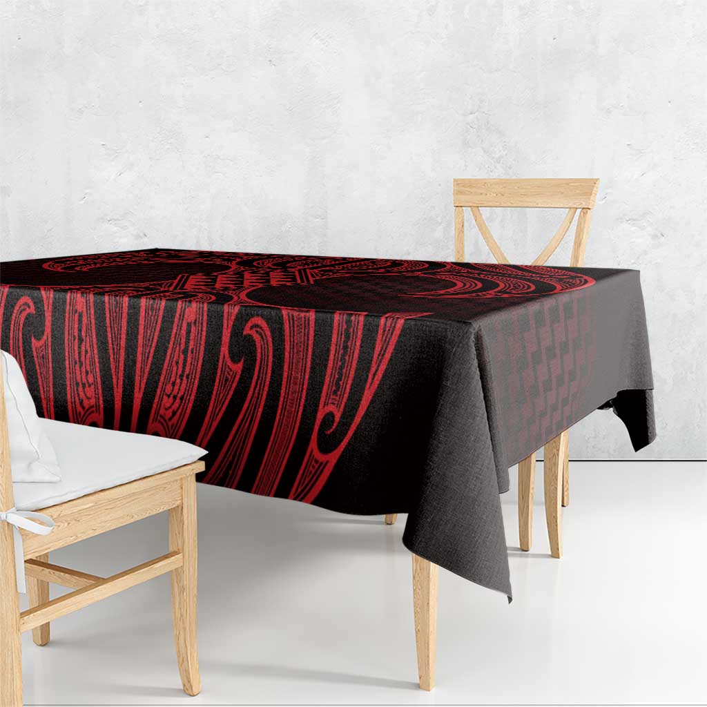 Whero Maori Ta Moko Poutama Art Tablecloth