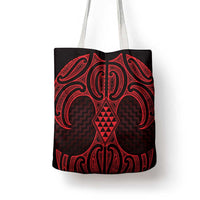 Whero Maori Ta Moko Poutama Art Tote Bag - Polynesian Pride