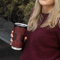 Whero Maori Ta Moko Poutama Art Tumbler Cup