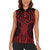 Whero Maori Ta Moko Poutama Art Women Sleeveless Polo Shirt