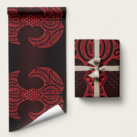 Whero Maori Ta Moko Poutama Art Wrapping Paper - Polynesian Pride