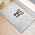 New Zealand Rangatira Custom Rubber Doormat All White Niho Taniwha Maori Tribal