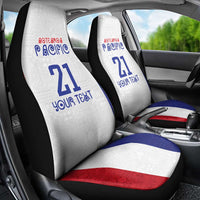 New Zealand Rugby Pacific Personalised Car Seat Cover Maori Style Tribal Tapa Pattern