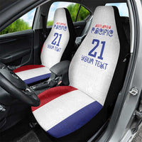 New Zealand Rugby Pacific Personalised Car Seat Cover Maori Style Tribal Tapa Pattern