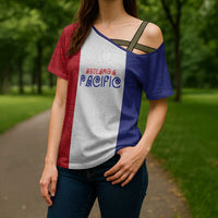 New Zealand Rugby Pacific Personalised Cross Shoulder Shirt Maori Style Tribal Tapa Pattern - Polynesian Pride