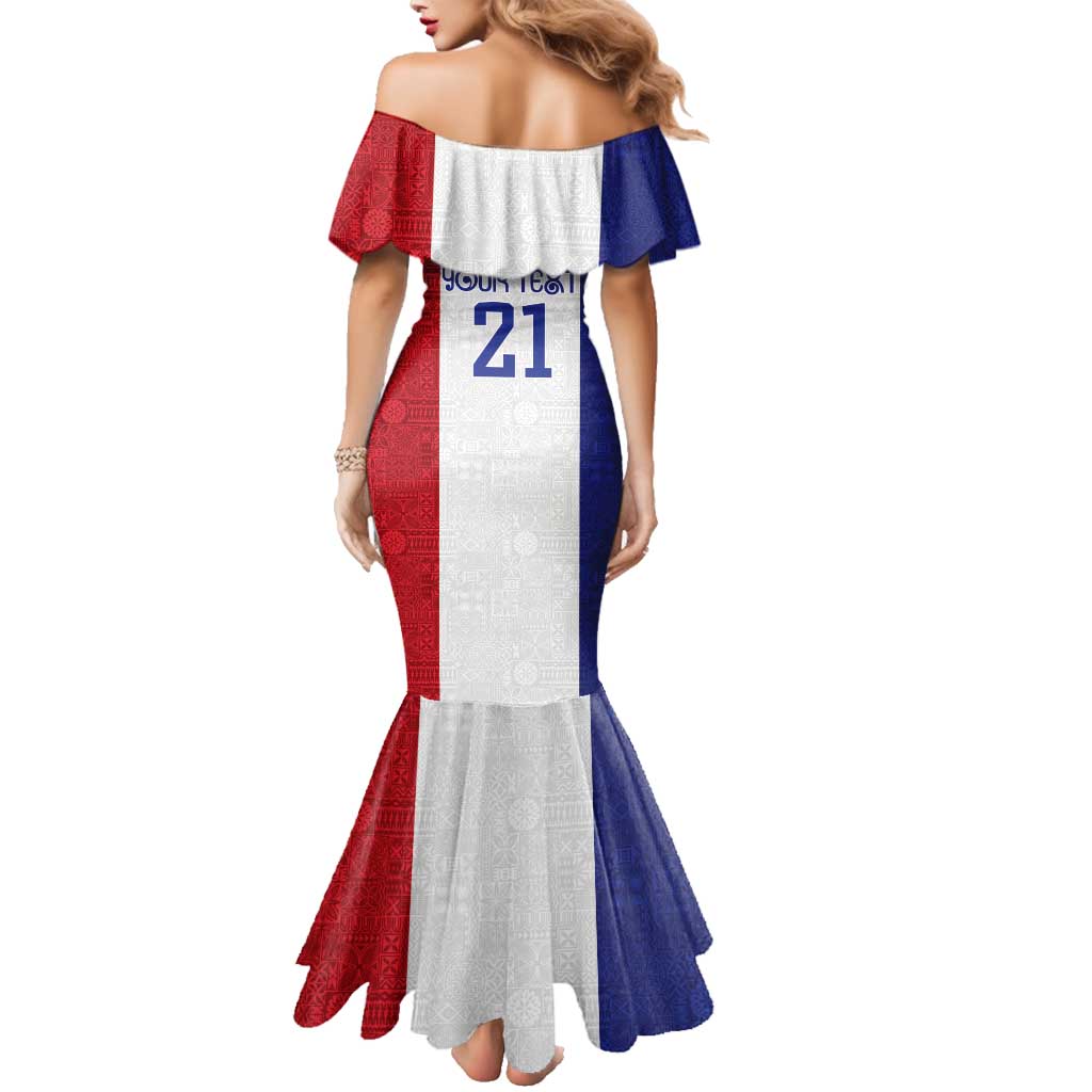 New Zealand Rugby Pacific Personalised Family Matching Mermaid Dress and Hawaiian Shirt Maori Style Tribal Tapa Pattern