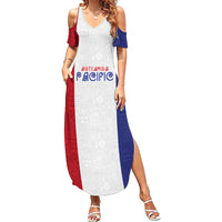 New Zealand Rugby Pacific Personalised Family Matching Summer Maxi Dress and Hawaiian Shirt Maori Style Tribal Tapa Pattern