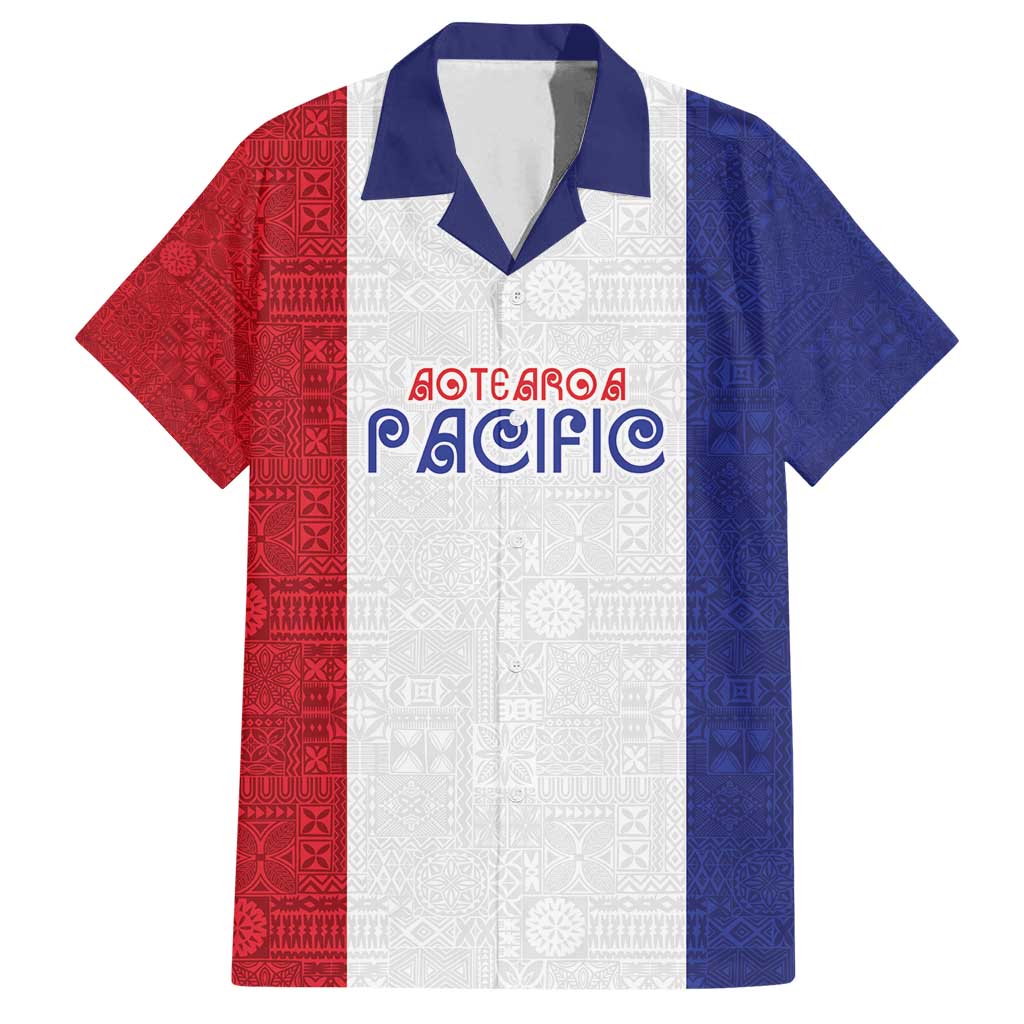 New Zealand Rugby Pacific Personalised Family Matching Tank Maxi Dress and Hawaiian Shirt Maori Style Tribal Tapa Pattern